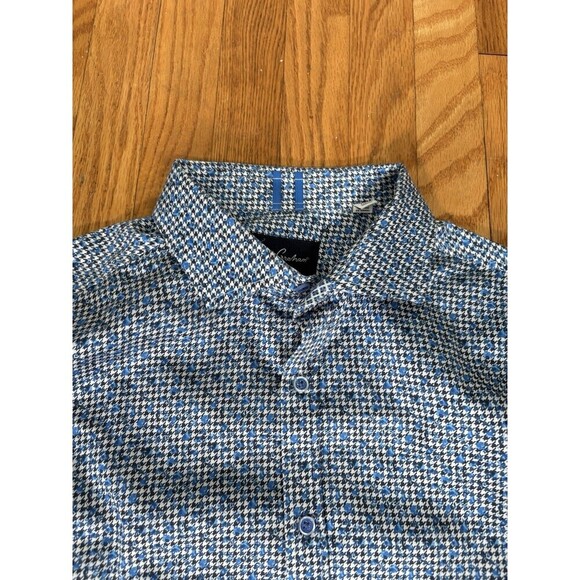 Robert Graham Dervin Long Sleeve Button Down Woven Shirt Blue Mens XL - Picture 1 of 9
